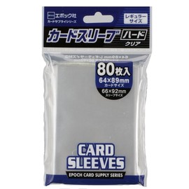 Epoch Card Sleeve, Hard, Clear, Regular Size, 80-pcs.