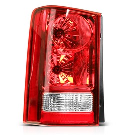 AUTOSAVER88 Tail Light Assembly Compatible with 2009-2015 2009 2010 2011 2012 2013 2014 2015 Pilot Red Clear Lens Taillights Replacement - Driver Side