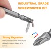 QUARKZMAN Magnetic Double End Screwdriver Bit 6 mm PH2/SL6 65