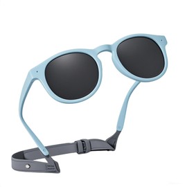 NGUIT Polarisierte Sonnenbrille für Kinder von 0–2,5 Jahren mit UV400-Schutz. Flexibler TPEE-Rahmen, verstellbares Band und tragbares Etui. Ideal für Reisen, Sport und Outdoor-Aktivitäten