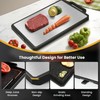 2 Packs Stainless Steel Cutting Board Non-toxic for Kitchen Chopping