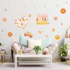 Whaline 67Pcs Retro Boho Classroom Bulletin Board Decoration Kit Pink