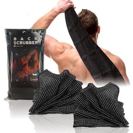 Body Wash Towel Strong Shower Bath Japanese Back Scrubber Great Lathers Exfoliating Cleansing (2-Pack)
