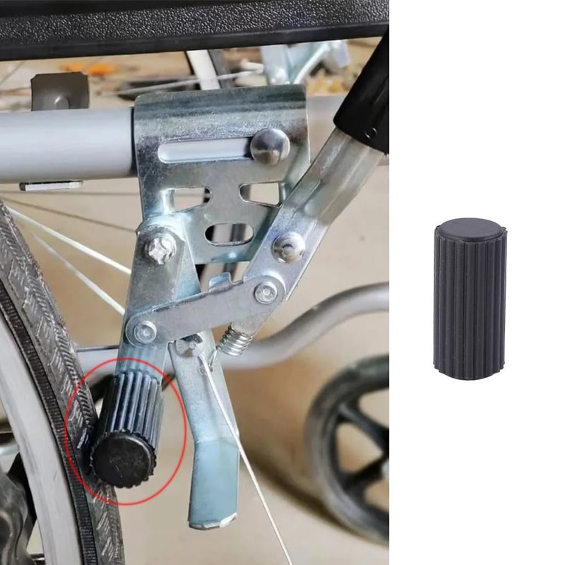 DeaHea 8 Pack Transport Wheelchair Brake Pads Replacement Plastic Sleeve