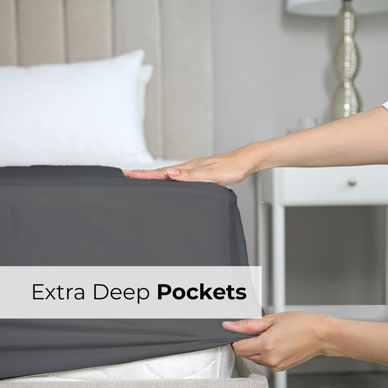 Small Double Fitted Bed Sheet - Luxury Deep Pocket Single