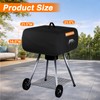 EVRBUL Portable Charcoal Grill Cover, 21.5"L x 21.5"W x 14.5"H