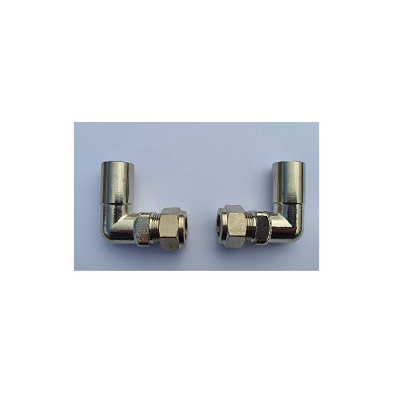 Greened House 15mm to 8mm 90 Degree Elbow Radiator Valve