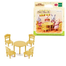 Sylvanian Families 5144 Tisch mit Stuhl-Set, Mehrfarbig