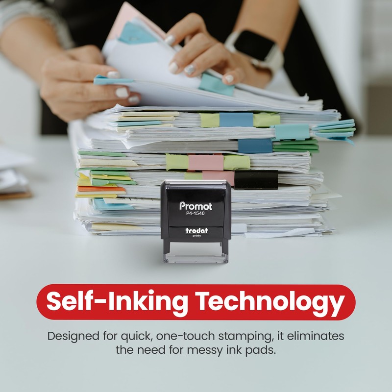Promot Bold Fail - Self Inking Rubber Stamp - Ink