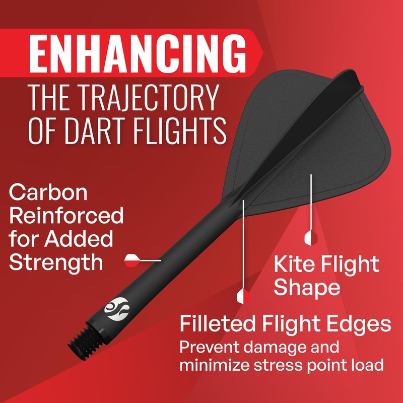 Shot! Darts Flight Deck One Piece Dart Flight and Shaft