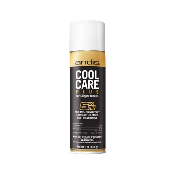 Andis Cool Care Plus 5-in-1 Clipper Spray-6oz Can, 6 Ounce