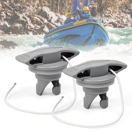 BUZIFU Pack of 2 Boat Air Valve Plug Inflatable Boat Valve Cover Kayak Air Valve Plugs Inflated Mattress Air Fittings Spiral Air Plugs Universal Fit