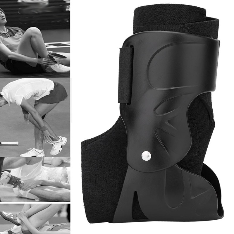 Ankle Support Brace Compression Breathable Foot Elastic Guard Strap Black