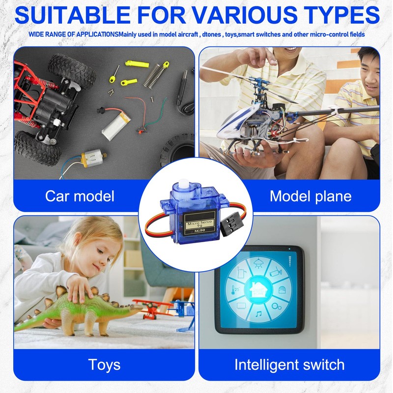 Pack of 12 9G Micro Servo Motor: Micro Servo Motor