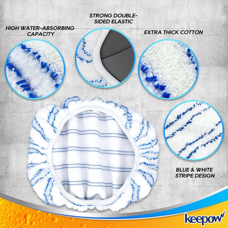 4 Pack Reusable Mop Pads for 15 * 8 inch