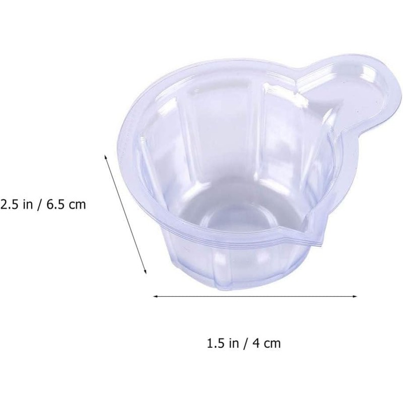 40ml 100pcs Disposable Measuring Cups Plastic Epoxy Resin 2 Part
