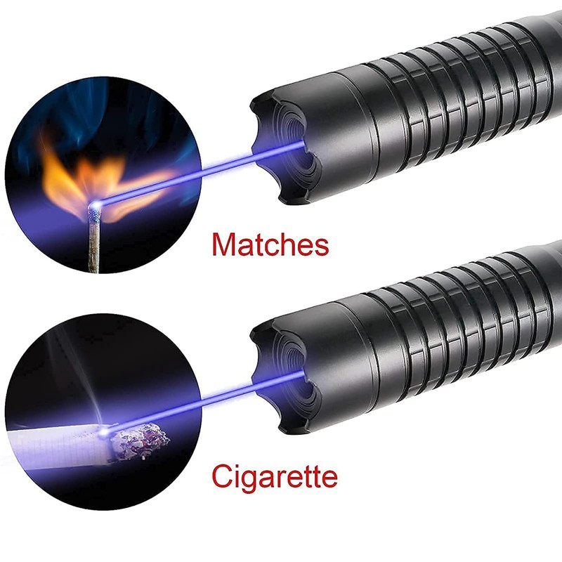 Long-Range Blue-Light Powerful Flashlight for Outdoor