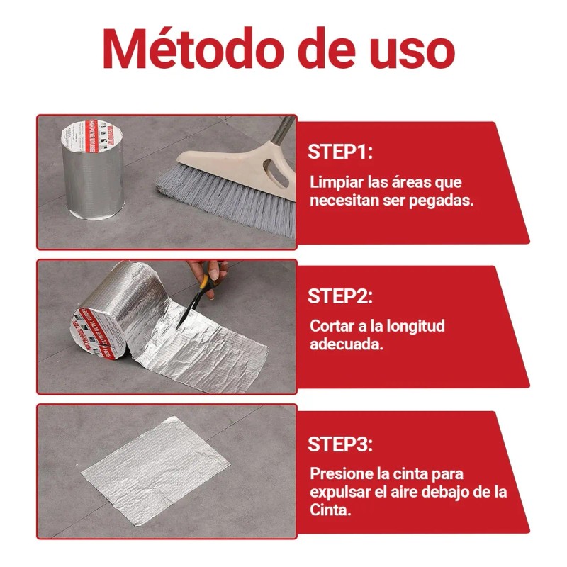 2 Pcs Cinta De Sellado Impermeable Y Estanca 10cm*10m