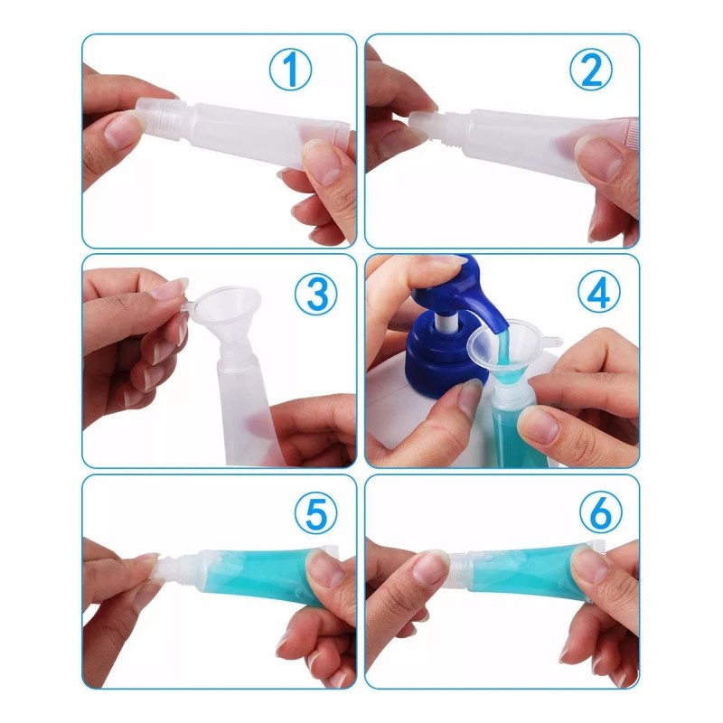 HRLORKC 40pcs 10ml Vacío Tubos Labio Contenedores Vacío Brillo De