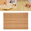 1:12 Dollhouse Floorboard Miniature Simple Elegant Wood Strip Flooring Decoration