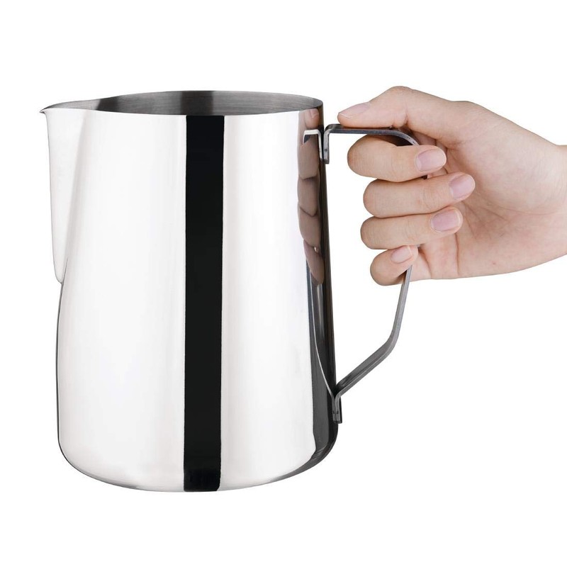 Olympia Stainless Steel Milk and Water Jug, 2 Litre Capacity