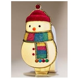 White Barn EMBROIDERED SNOWMAN WALLFLOWERS SCENT CONTROL™ NIGHTLIGHT Wallflowers Fragrance Plug