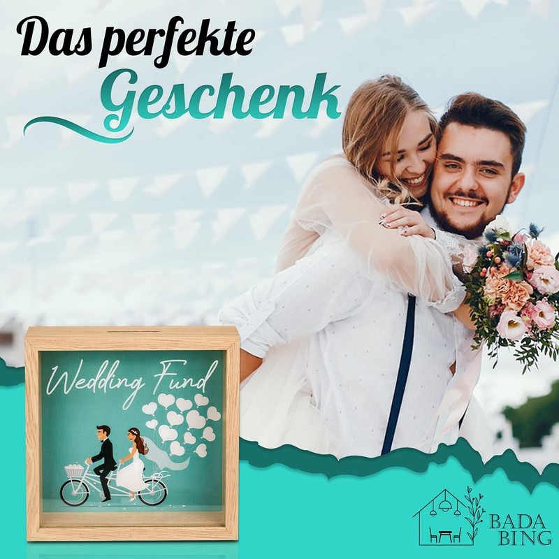 Bada Bing Money Box Wedding Fund Photo Frame Wedding Fund