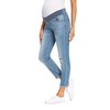 Foucome Women's Maternity Jeans Stretch Ripped Boyfriend Jeans Pregnancy Denim