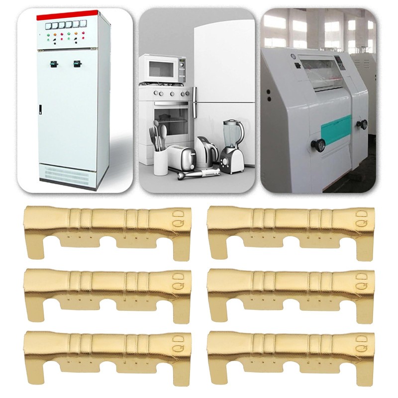 eMagTech 200Pcs Brass Crimp Electrical Connector Wire U-Shaped Terminal, U-Shaped