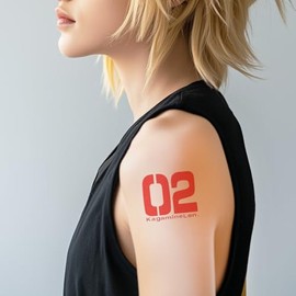 Kagamine L Temporary Tattoos (Set of 2) - Kagamine 02 Tattoos Singer Costume Cosplay Tattoo