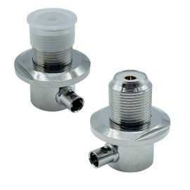 bubulu Dummy Antenna Mounting Connector 2pcs Truck Decoration Decoration CB Radio Antenna L Shape Deco Retro Art Track