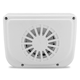 Riloer Solar Power Car Fan, Portable Auto Cooling Cooler Fan Mini Car Summer Air Vent Fans, Universal Car Air Refresher and Cooloer