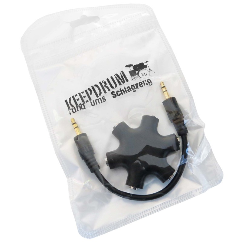 Keepdrum ADA067 5-Way Headphone Splitter 3.5 mm Splitter Y Adapter
