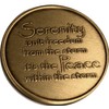 Serenity Peace Within The Storm Color Rainbow Bronze Medallion Chip