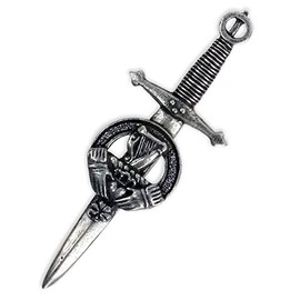 Gaelic Themes Irish Harp Kilt Pin - Made in Scotland