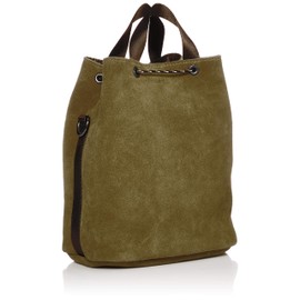 ASSOB WATER PROOF SUEDE DRAW STRING BAG, Khaki