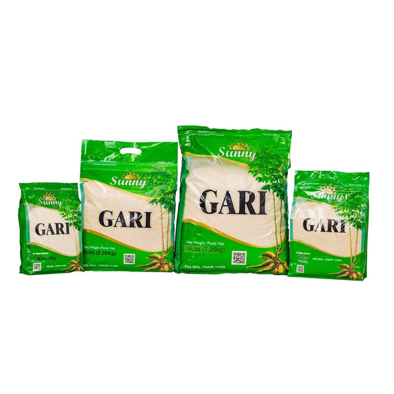 Sunny Gold Raw Gari Cassava Grits 16 LB (7.26Kg)