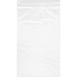 Plymor Zipper Reclosable Plastic Bags, 2 Mil, 6" x 10" (Pack of 100)