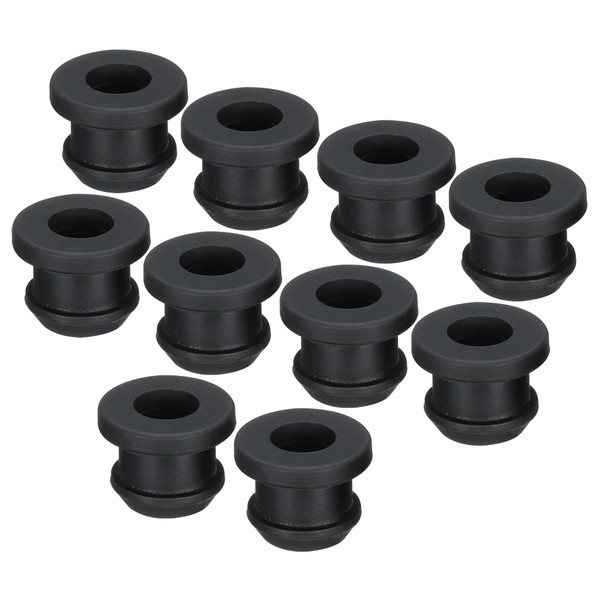 sourcing map 10Pcs Snap Rubber Grommet Plug Mount Dia 9mm