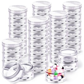 6 Pack 7 Day Stackable Pill Organizers Round Pill Organizer Case