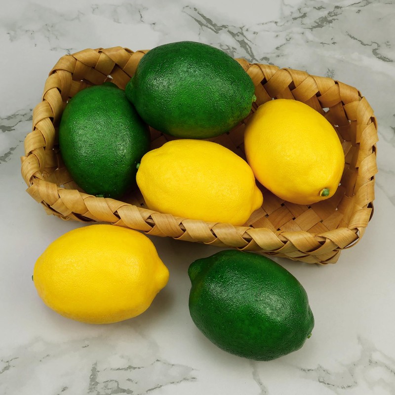 Artificial Lemon Simulation Lifelike Cituses Yellow Lemon & Green Lime