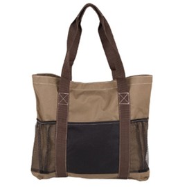 Everyday Shoulder Tote/Reusable Grocery Tote Bag/Travel Shoulder Bag (Brown)