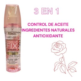 Fijador De Maquillaje Rosas 3 En 1 160ml Tono Del Primer Transparente