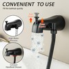 BEIYI Tub Spout with Diverter Matte Black, 5 Settings Metal