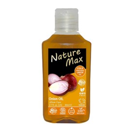 Nature Max Onion Oil Natural Undiluted Pure Oils Cold Pressed Premium For Hair & Skin Care No Additives No Preservatives Non Gmo Kosher Halal (1 Pack = 2.70 oz / 80 ml) زيت البصل حلال