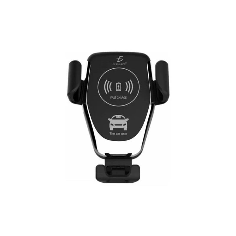 Ele-Gate Cargador Inalámbrico Carga Rápida De 10w Con Soporte Auto
