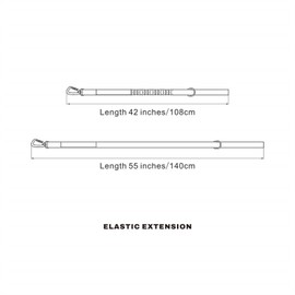 EXCELLENT ELITE SPANKER Military Dog Leash Tactical Space Aluminum Hook Clips Bungee Dog Leash Tactical Dog Leash Elastic Dog Rope Leads with 2 Control Handle(Coyote Brown)