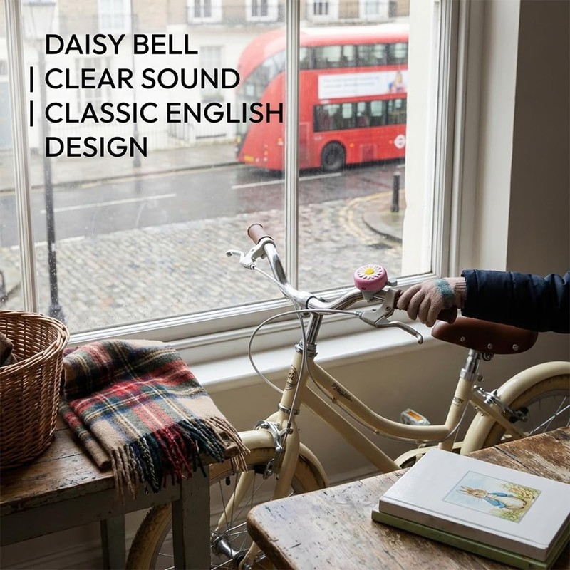 Lotsdonxia Daisy Flower Bike Bell - Loud & Clear Ringing,