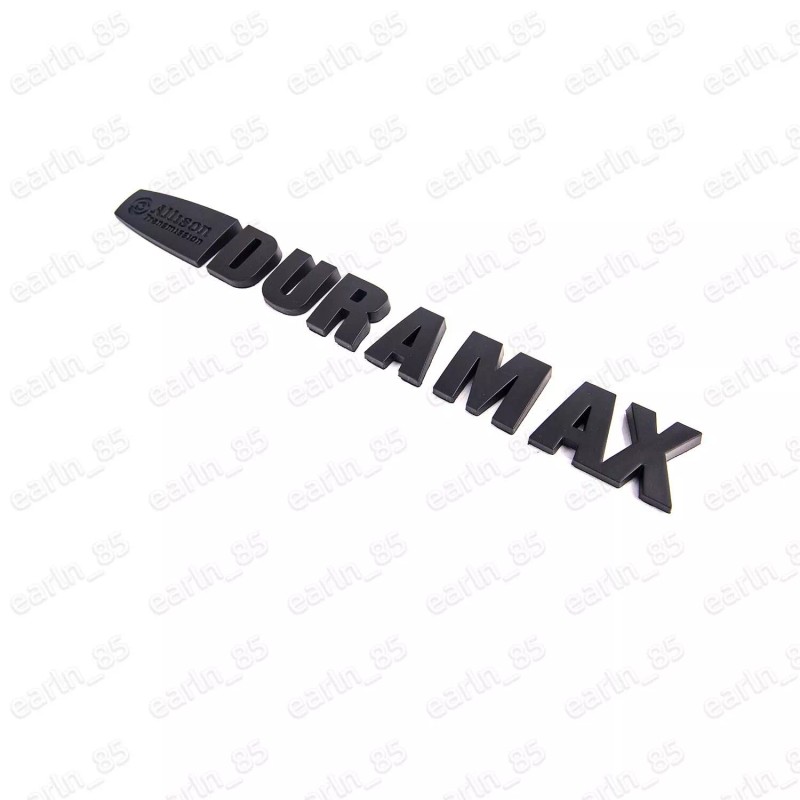 GM 1x Matte Black Allison Transmission Duramax Hood Emblem Badge