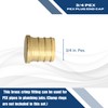 XFITTING Barb Crimp 1/2 Inch Pex Plug End Cap, Brass,
